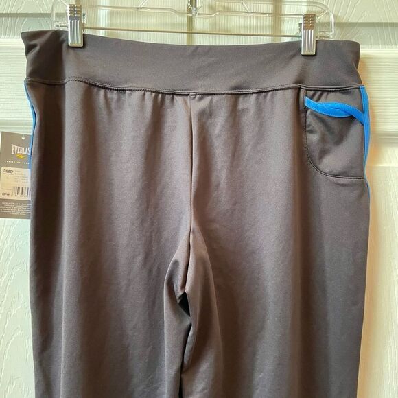 EVERLAST MISSY EVERDRI PANT IN BLACK WITH BLUE SIZE LARGE - Picture 5 of 5